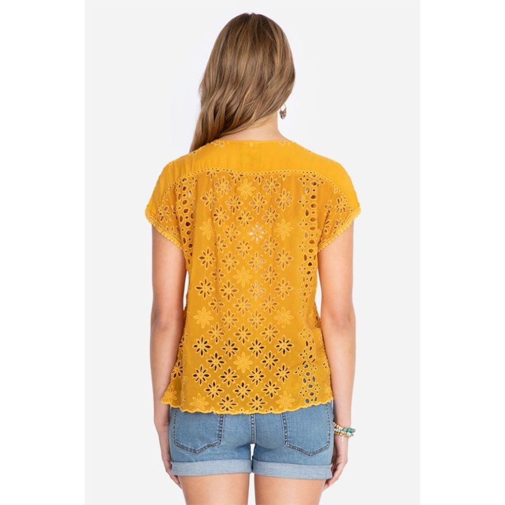 Johnny Was Persimmon Leith Top Rayon Medium NWT - Picture 5 of 9